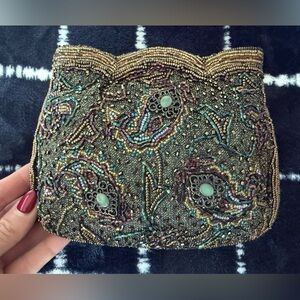 Vintage Embellished BeadedEvening Clutch